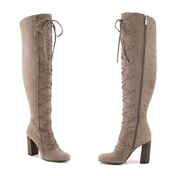 Vince Camuto Shoes - New Vince Camuto Suede Lace Up OTK Boots